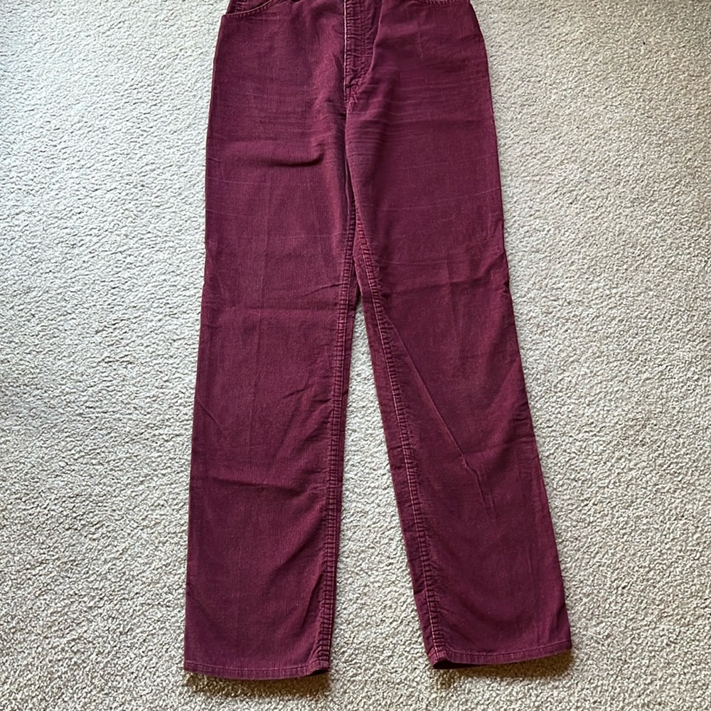 HP 🎉 Vintage Levi’s berry high waist cords size 7 approx - Picture 2 of 12